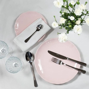 Set tacamuri inox, 24 piese, 6 persoane, argintiu, AMBITION Enna