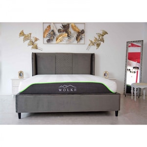 Pat Oslo 180x200 cm Tapitat Catifea Gri