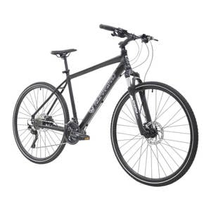 Bicicleta trekking, pentru adulti, X Fact, 22 inch, Negru, 22