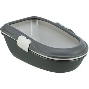 Litiera Pentru Pisici, Trixie Berto Cu Sistem de Separare, 39x22x59 cm, Gri Deschis/Gri Inchis, 40154