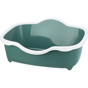 Litiera Pentru Pisici, Trixie Berto Davio, Cu Rama, 56x26x39 cm, Verde/Alb, 40560