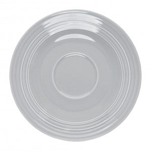 Farfurioara suport ceasca 15.5cm, portelan gri, AMBITION Linea