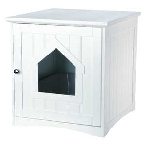 Casuta Pisici, Trixie Pentru Litiera, 49x51x51 cm Alb 40290