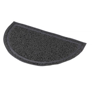 Covoras Pentru Litiera, Trixie Semi-Circular, PVC, Antracit, 41x25 cm 40385