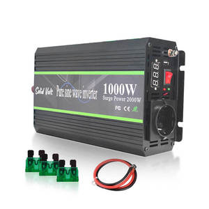 Invertor sinus pur Solid Volt, 1000W/2000W putere continua, unda pura, 24V, auto, panouri solare, rulote, autorulote, cabane, cu telecomanda wireless