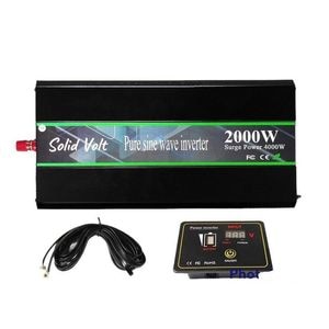 Invertor sinus pur Solid Volt, 2000W putere continua cu 4000W putere de varf, unda pura, 24 V, auto, panouri solare, rulote, autorulote, cabane, cu telecomanda