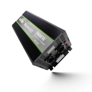 Invertor sinus pur Solid Volt, 5000W putere continua cu 10000W putere de varf, unda pura, 24V, auto, panouri solare, rulote, autorulote, cabane, cu telecomanda