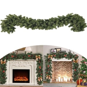 Ghirlanda de Craciun 5,4m din Crengute de Brad Artificial Verde Clasic Apuseni, Lungime 540cm, Aspect Natural
