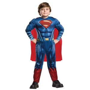 Costum Superman Deluxe Justice League pentru baieti 116 cm 5-6 ani