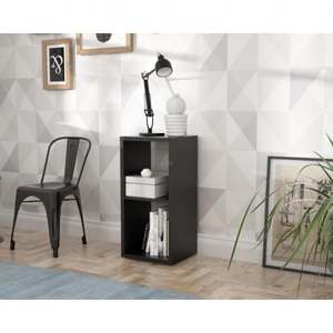 Raft carti Mauro, PAL, 39.5 x 33 x 73 cm, negru