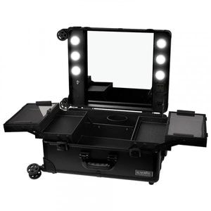 Statie Makeup Portabila Profesionala cu Lumini, Black Delight - LUXORISE