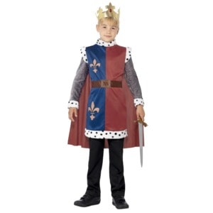 Costum medieval rege Arthur pentru baieti 4-6 ani 115-128 cm