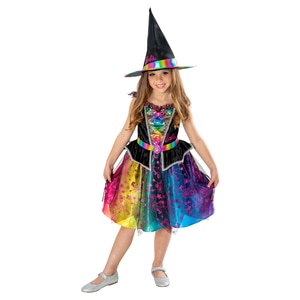 Costum Barbie vrajitoare pentru fete 3-4 ani 98-104 cm