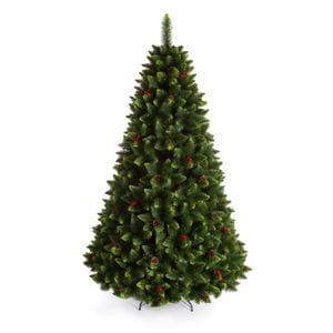 Brad artificial Pin de munte cu merisoare, PVC, 220 cm, verde