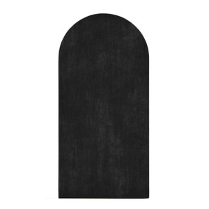Tabla Scolara sub Forma de Autocolant pentru Scris cu Creta, Rotunjita, Neagra, 180 x 90 cm