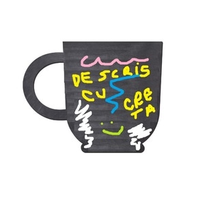 Tabla Scolara sub Forma de Autocolant pentru Scris cu Creta, Cana, 63 x 50 cm