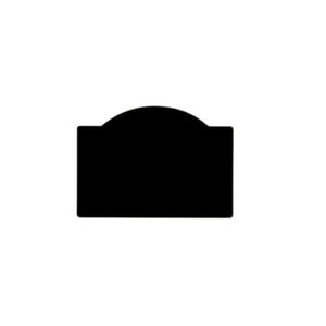 Tabla Scolara sub Forma de Autocolant pentru Scris cu Creta, dreptunghi usor rotunjit, Neagra, 100 x 60 cm