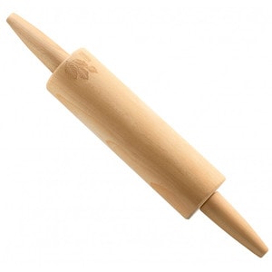 Sucitor din lemn pentru aluat 42cm, cu model frunza, PRACTIC