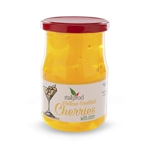 Cirese cocktail cu codita - Galben - 800 gr.