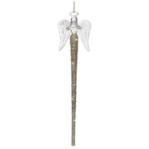Glob brad model Inger turture de gheata, 20 cm, sticla,auriu