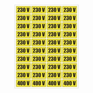 Sticker indicatoare, Semnalizare prize, 25 x 15 cm