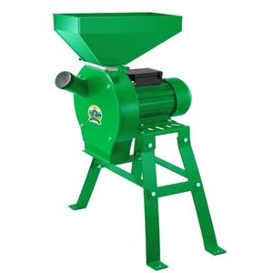 Moara electrica cu ciocanele 2 in 1, Micul Fermier GF-0063, 3.9KW, 2850 RPM, cuva mare, suport metalic