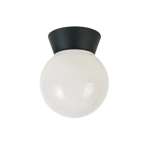 Plafoniera Exterior/Gradina, Forma Glob, 1xE27, 60W, 180x152 mm, culoare Alb, montaj aparent, IP44