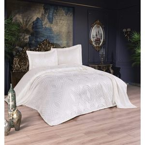 Set cuvertura Mallorca, 240 x 250 cm, poliester, crem