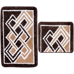 Set 2 covorase baie Pala Carpet, 50 x 60 cm, 60 x 100 cm, multicolor