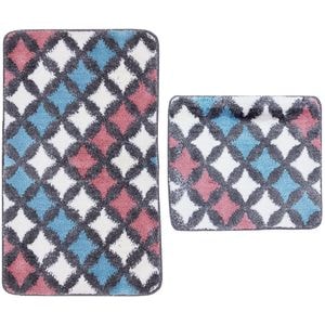 Set 2 covorase baie Pala Carpet, 50 x 60 cm, 60 x 100 cm, multicolor