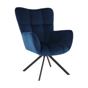 Fotoliu DacEnergy, textil, 67 x 72 x 97 cm, albastru inchis