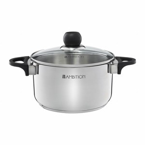 Oala inox cu capac AMBITION Vikos, 24cm, 5.8l