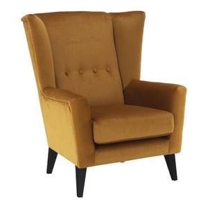 Fotoliu DacEnergy, textil, 80 x 84 x 104 cm, mustar