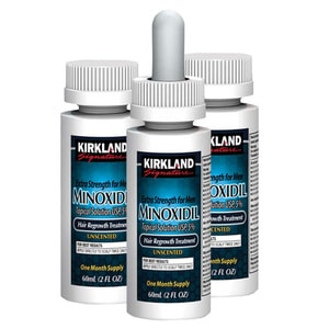 Set Solutie, Kirkland Signature, Minoxidil 5%, Tratament Impotriva Caderii Parului, Pipeta, 3x 60ml