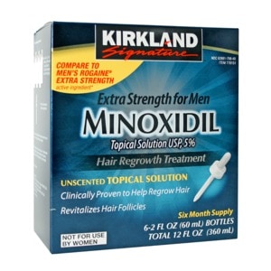 Set Solutie, Kirkland Signature, Minoxidil 5%, Tratament impotriva Caderii Parului, 9x 60ml