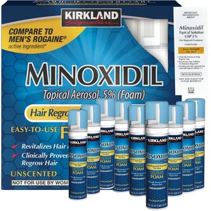 Set Spuma, Kirkland Signature, Minoxidil 5% Concentratie, Tratament Impotriva Caderii Parului, 9x 60ml