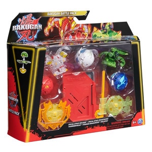 Set de Lupta Bakugan Battle League - Bruiser, Dragonoid, Hammerhead, Titanium Dragonoid Si Nillious