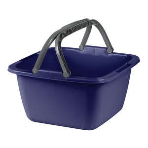 Vas din plastic cu manere 39x39x22cm, albastru, JOTTA Pola