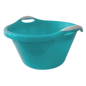 Lighean din plastic cu manere 10L, turcoaz, JOTTA Kaja