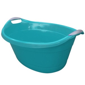 Lighean din plastic cu manere 25L, turcoaz, JOTTA Kaja