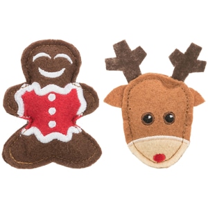 Jucarii Pentru Pisici, Trixie Xmas Elan Si Turta Dulce, 8 cm, 92548