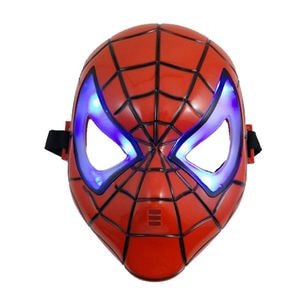 Masca IdeallStore, Spiderman Infinity War, plastic, marime universala, tehnologie LED