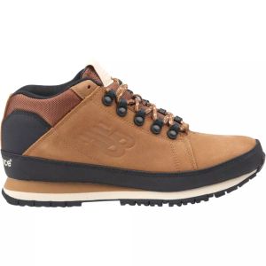 New Balance, Pantofi sport din piele si material textil 754 Mid, Maro caramel, 9