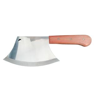 Satar pentru gatit IdeallStore, otel inoxidabil, 36 cm, maner lemn, argintiu