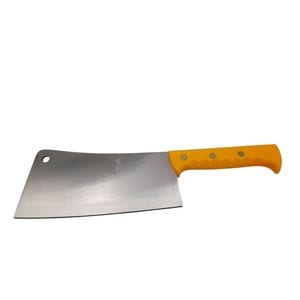 Satar macelarie IdeallStore, Rough Kitchen, 43.5 cm, otel inoxidabil, 1.1 kg, galben