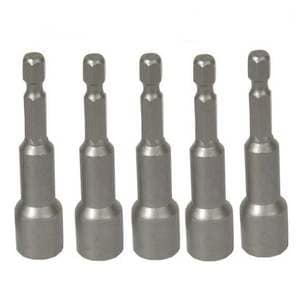 Set de biti tubulari magnetici Troy 22291, O 8 x 65 mm, 5 bucati