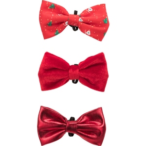Papion pentru caini, Trixie Xmas, Rosu, 10 cm, 92524