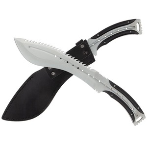 Maceta de vanatoare IdeallStore, Spiky Friend, 39 cm, otel inoxidabil, argintiu, teaca inclusa