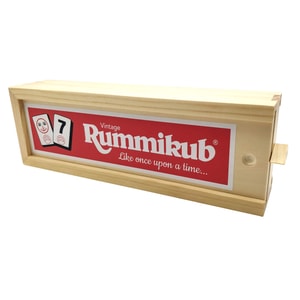 Joc Societate Rummikub Vintage - In Cutie De Lemn
