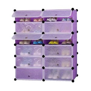 Dulap tip pantofar modular din plastic, mov